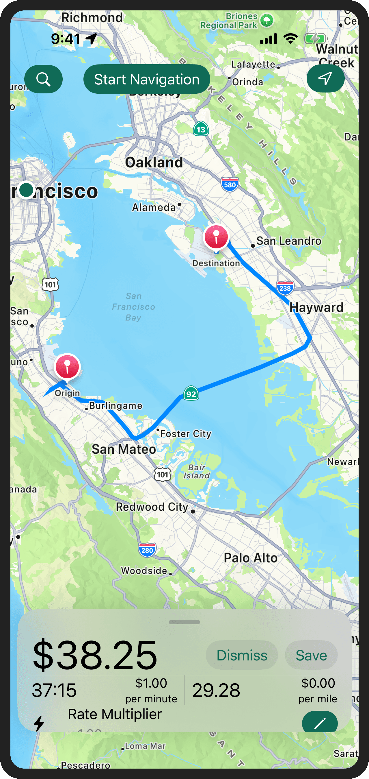 Professional Taximeter App for Drivers