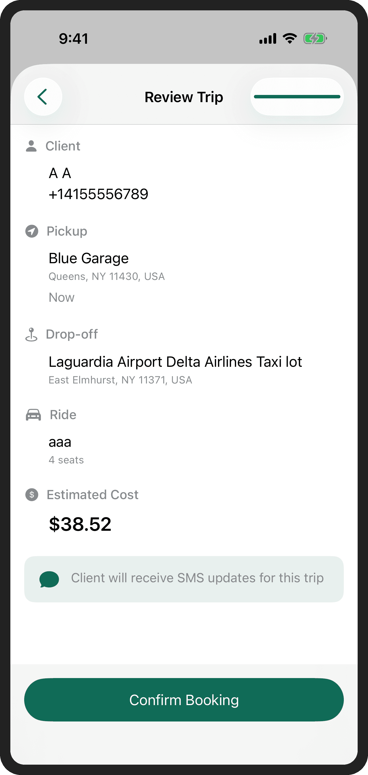 Bookings & On-Demand Dispatch